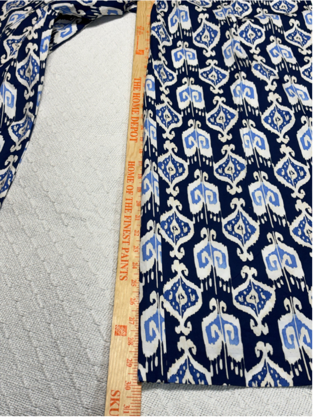 NWT J. McLaughlin Amal Wide Leg Pants Blue Ikat Geometric Tribal Print Size 6 - Picture 4 of 10